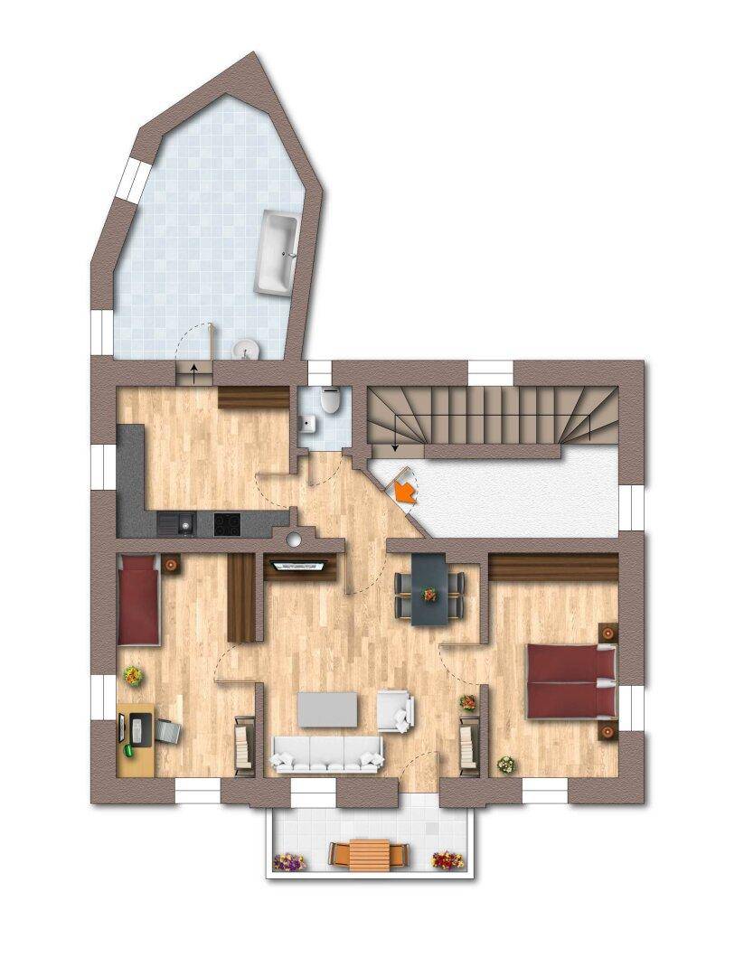 Grundriss Wohnung