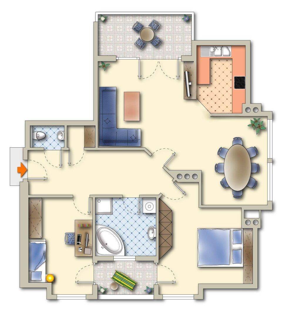 Grundriss Wohnung