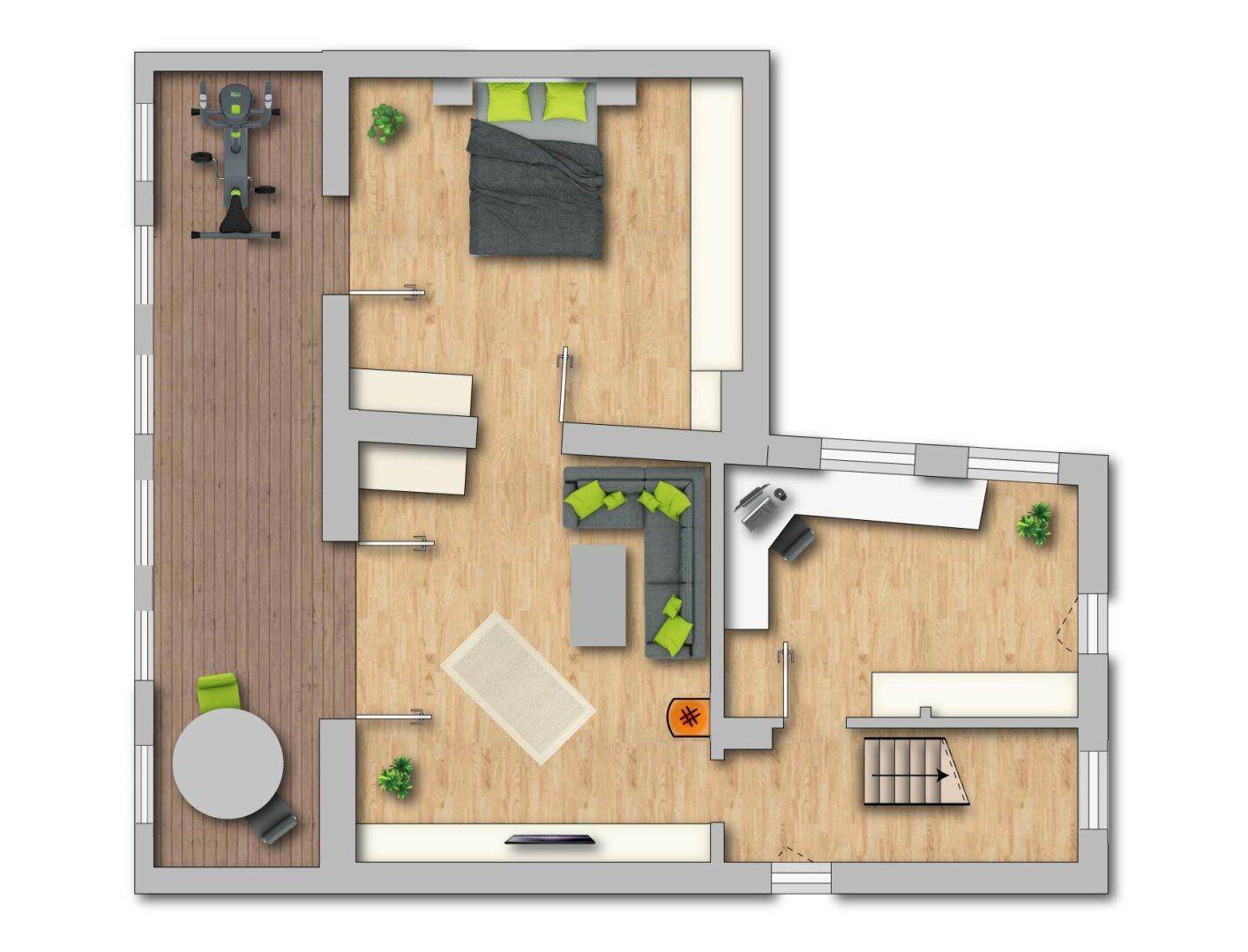 Grundriss Obergeschoss
