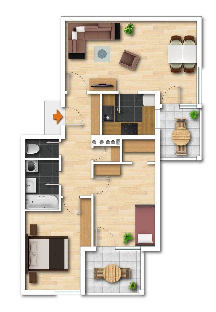 Grundriss Wohnung