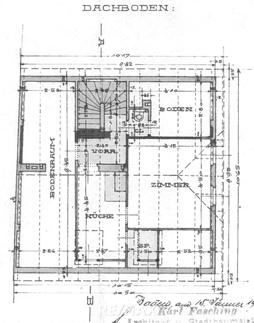 Grundriss Dachgeschoß