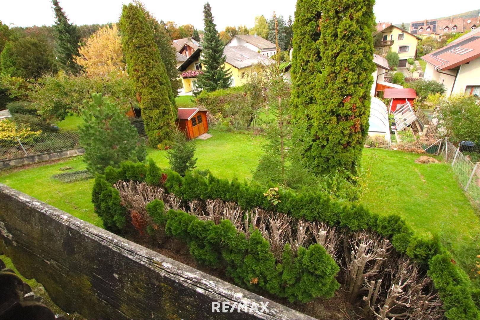 6 Ausblick Balkon in den Garten