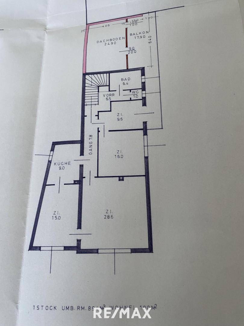 OG Plan Wohnhaus