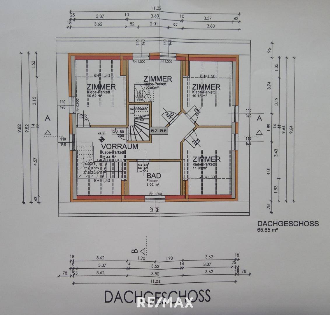 Grundriss Dachgeschoss