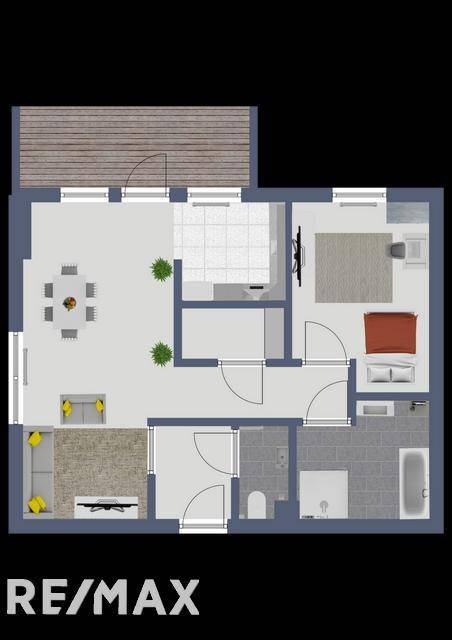Grundriss möbliert