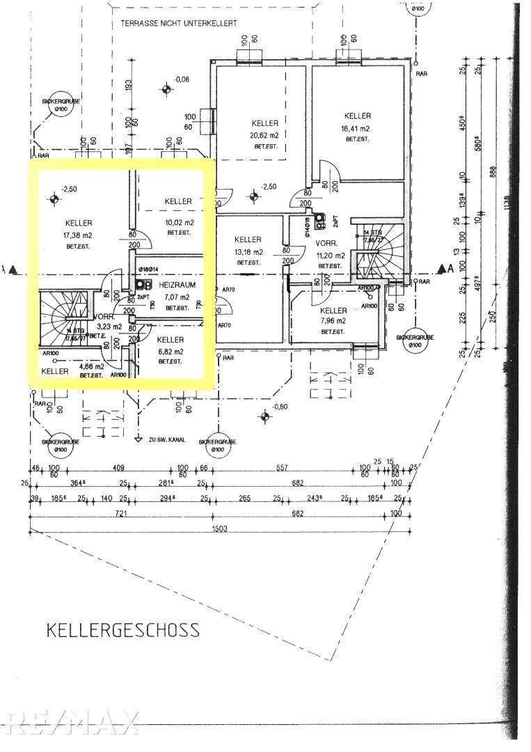 Grundriss Keller