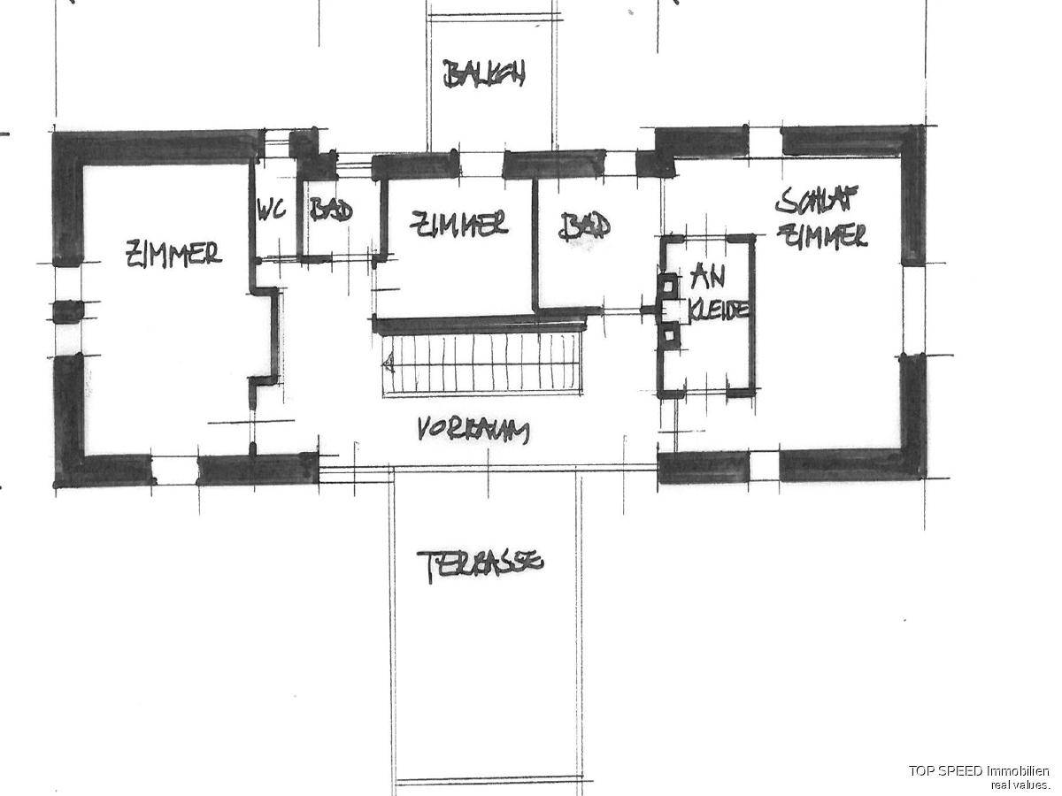 Plan Obergeschoss