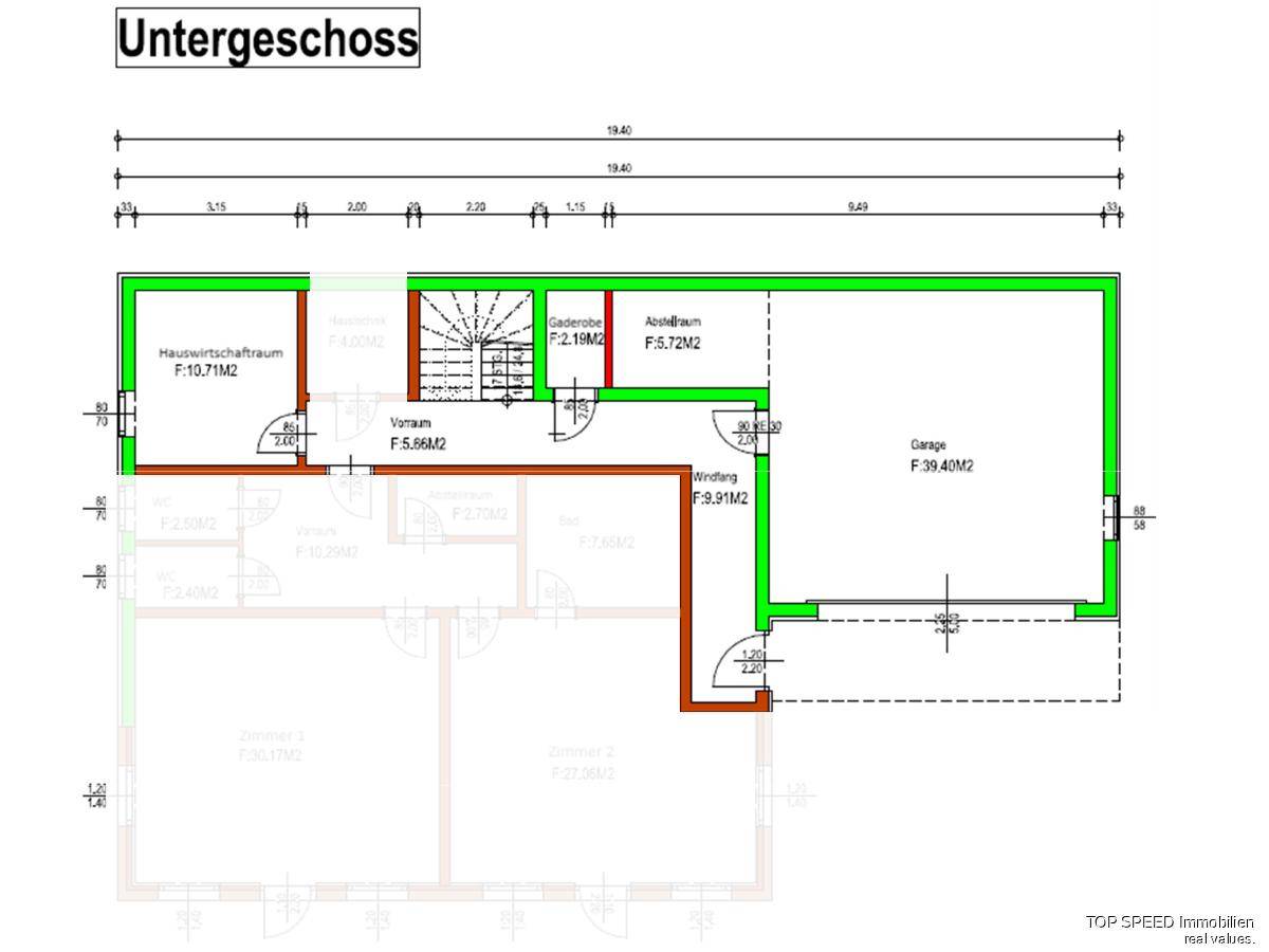 Grundriss Untergeschoss