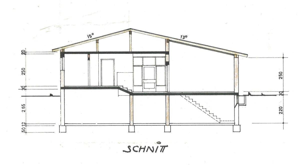 Schnitt Haupthaus