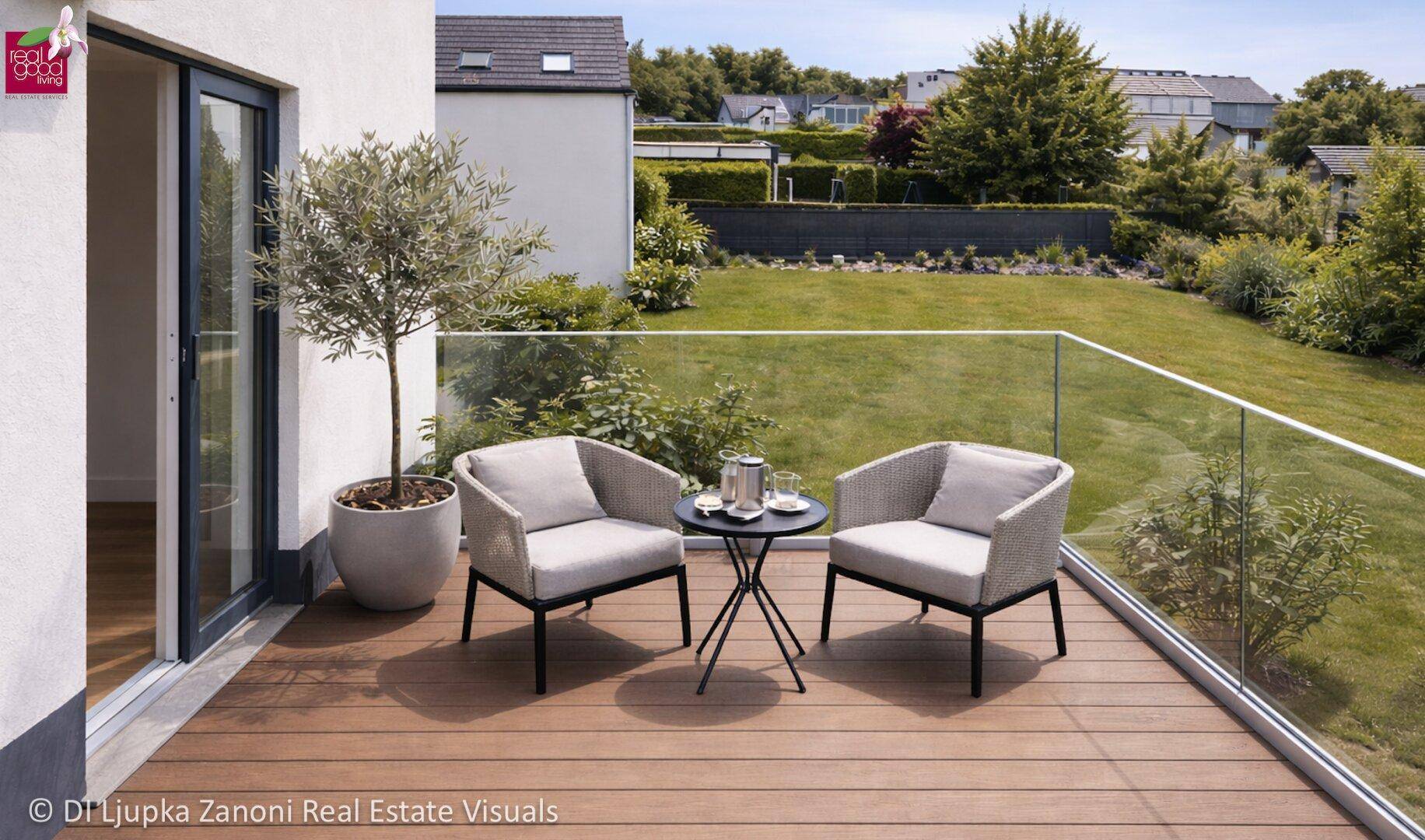 Licht, Raum &amp; Garten: 125 m² Wohnfläche mit außergewöhnlichem 160 m² Privatgarten - Ansicht 6