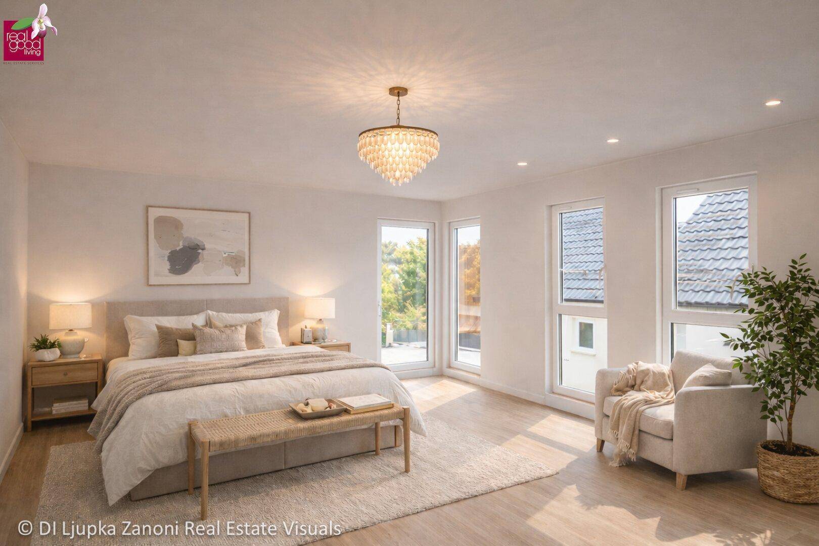 Licht, Raum &amp; Garten: 125 m² Wohnfläche mit außergewöhnlichem 160 m² Privatgarten - Ansicht 4