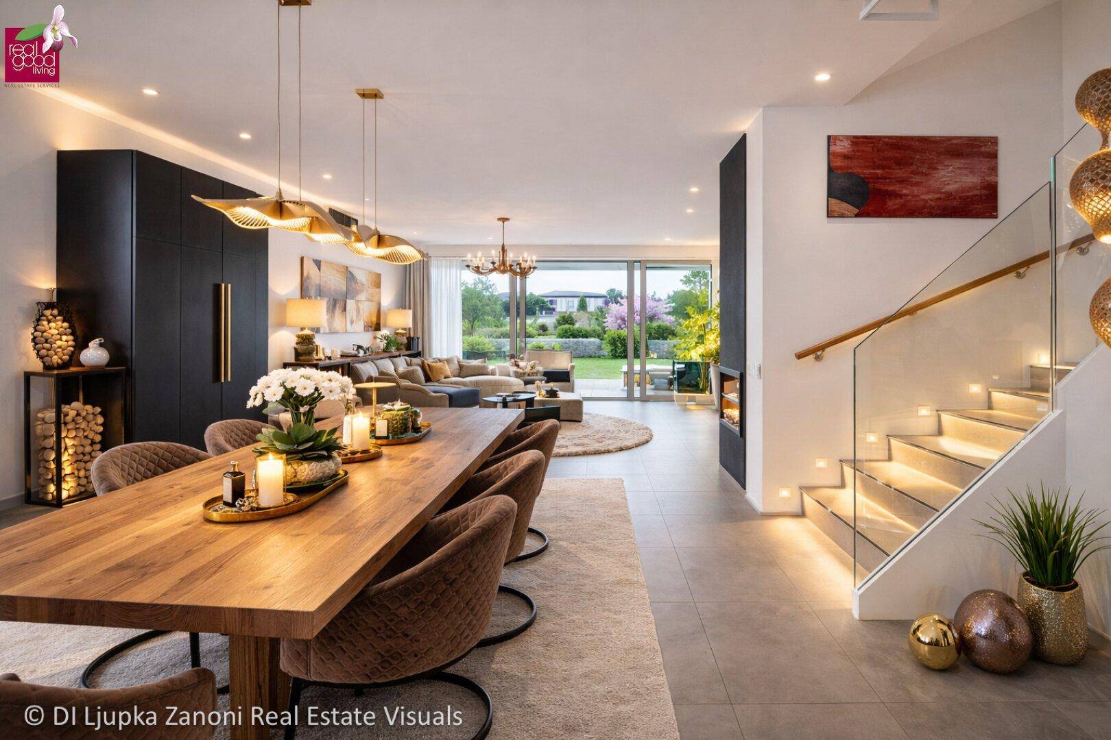 Möbliertes Designer-Doppelhaus mit Spa &amp; Pool nahe Wien - Vista 3