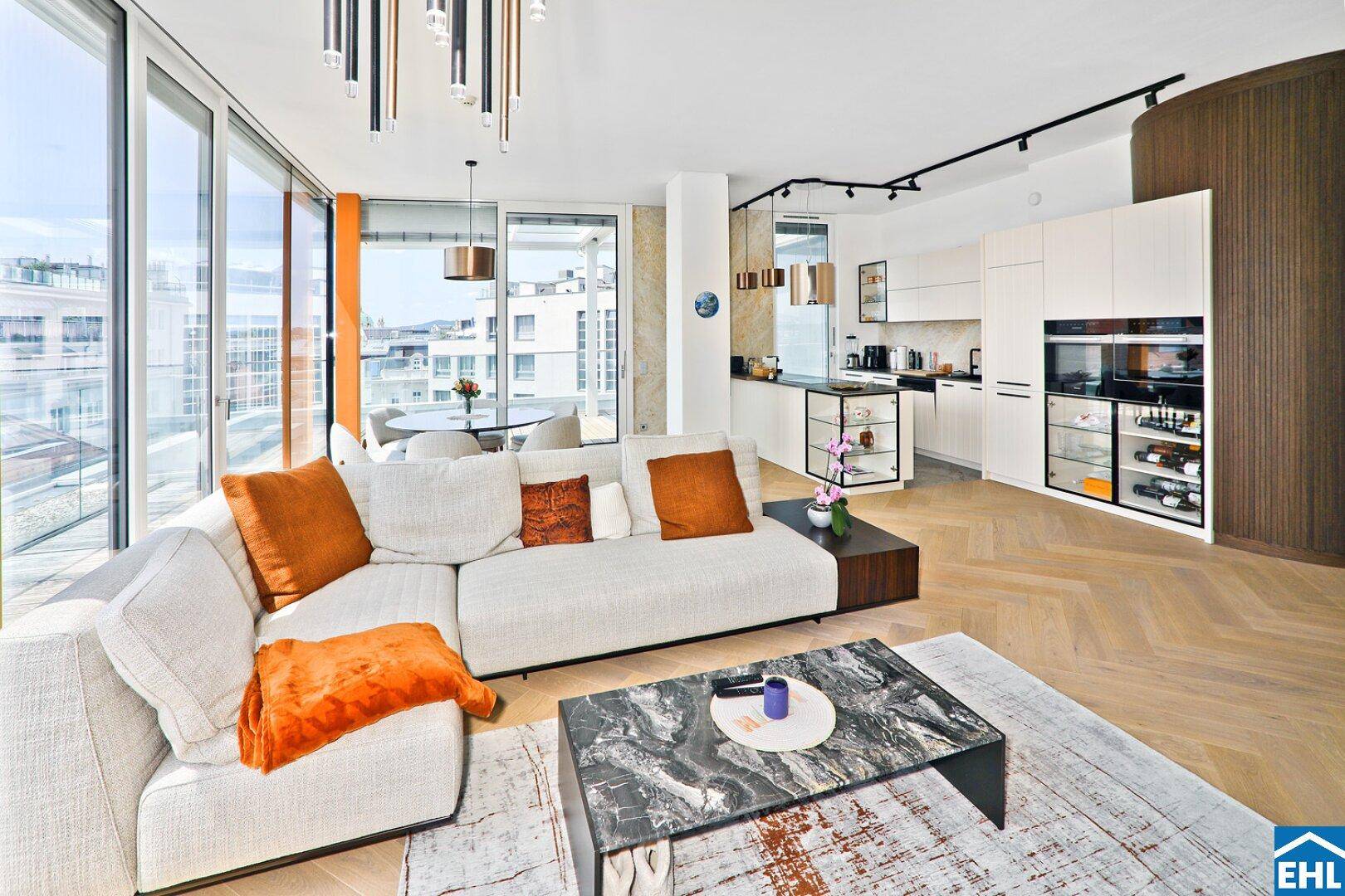 Exquisites Penthouse im Herzen des Wiener Botschaftsviertels - Ansicht 3