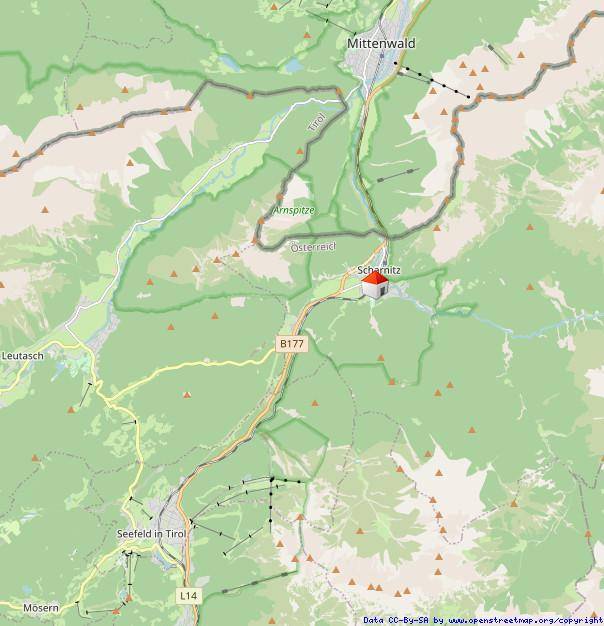 Scharnitz zw. Seefeld und Mittenwald