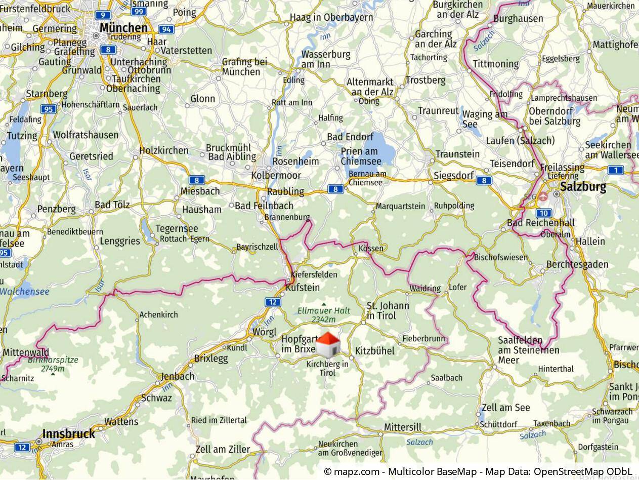 Nicht weit nach Innsbruck München Salzburg
