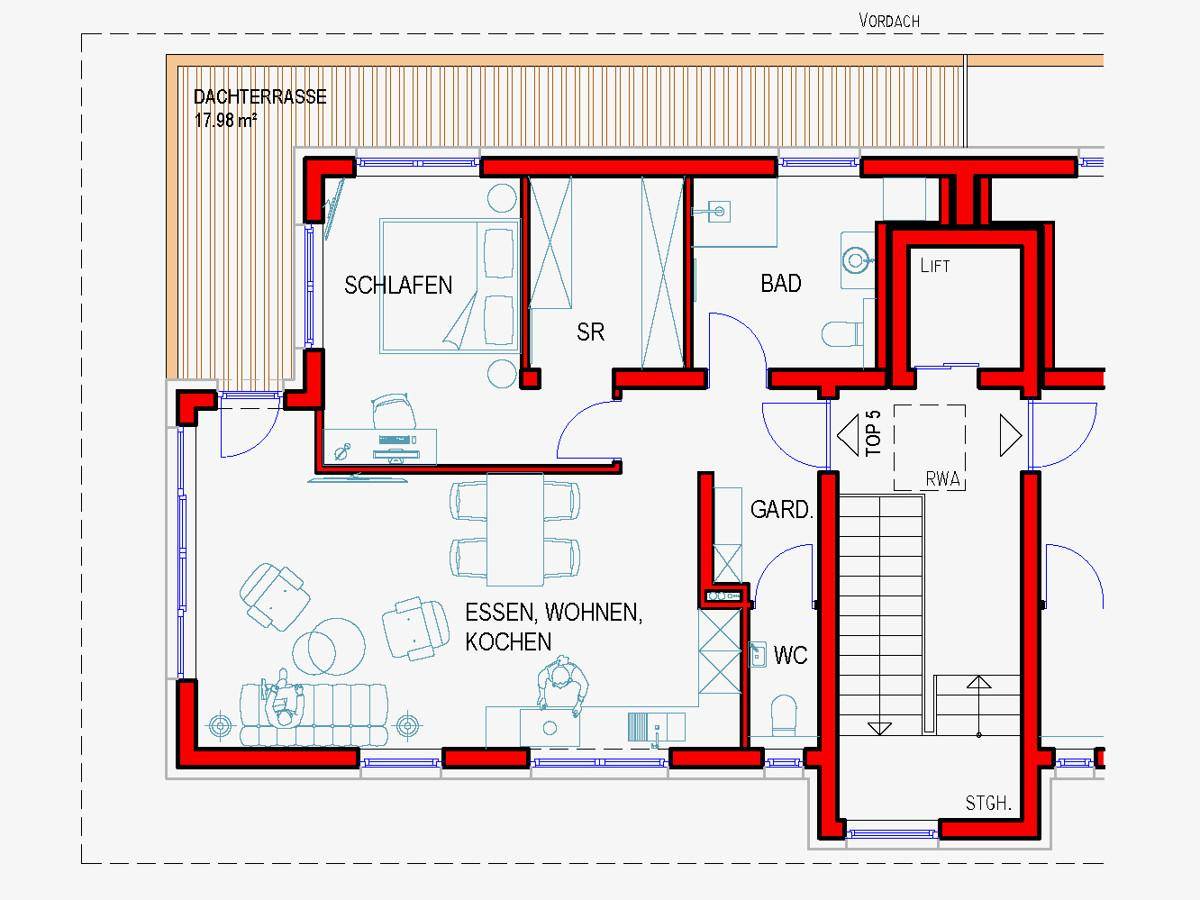 Top 5 Wohnungsgrundriss- guter Schnitt und viel Platz