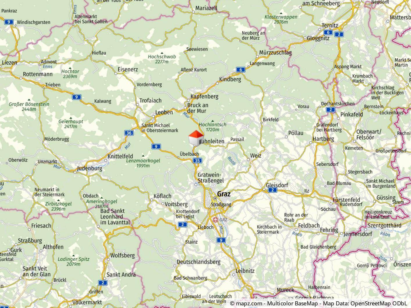Nahe Graz der zweitgrößten Stadt Österreichs