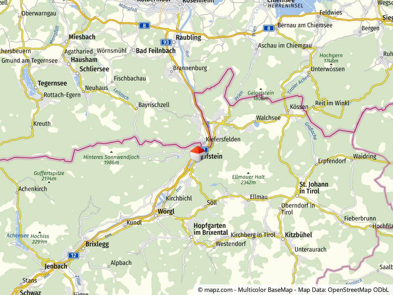 Kufstein zw. Innsbruck Rosenheim und Kitzbühel