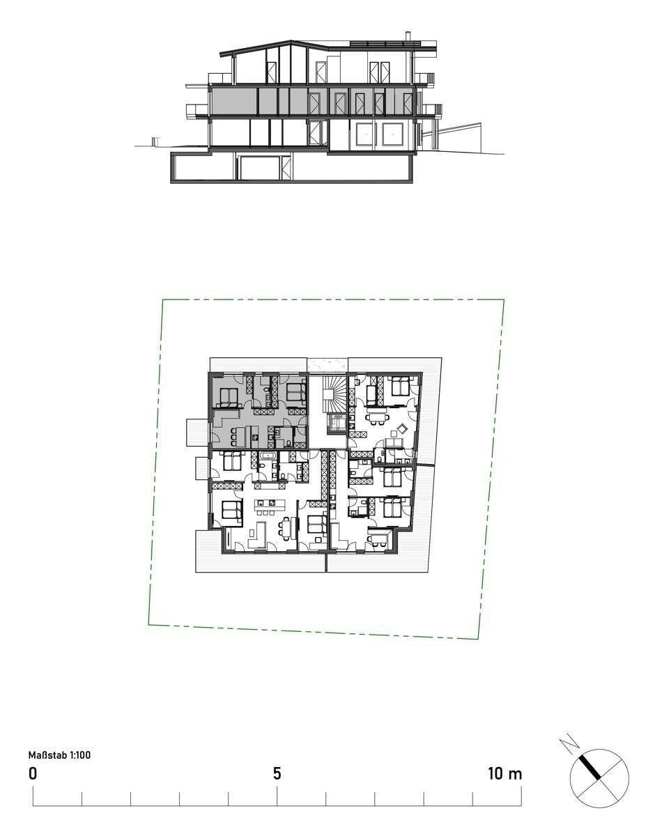 OG Top 5- Kochen, Essen und Wohnen sowie 2 Schlafzimmer und 2 Bäder auf nur 67 m²
