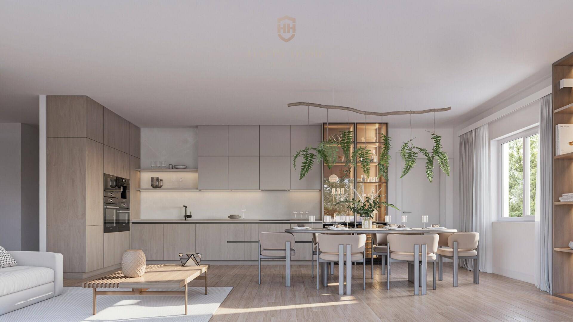 Ansicht Penthouse Küche-Essen