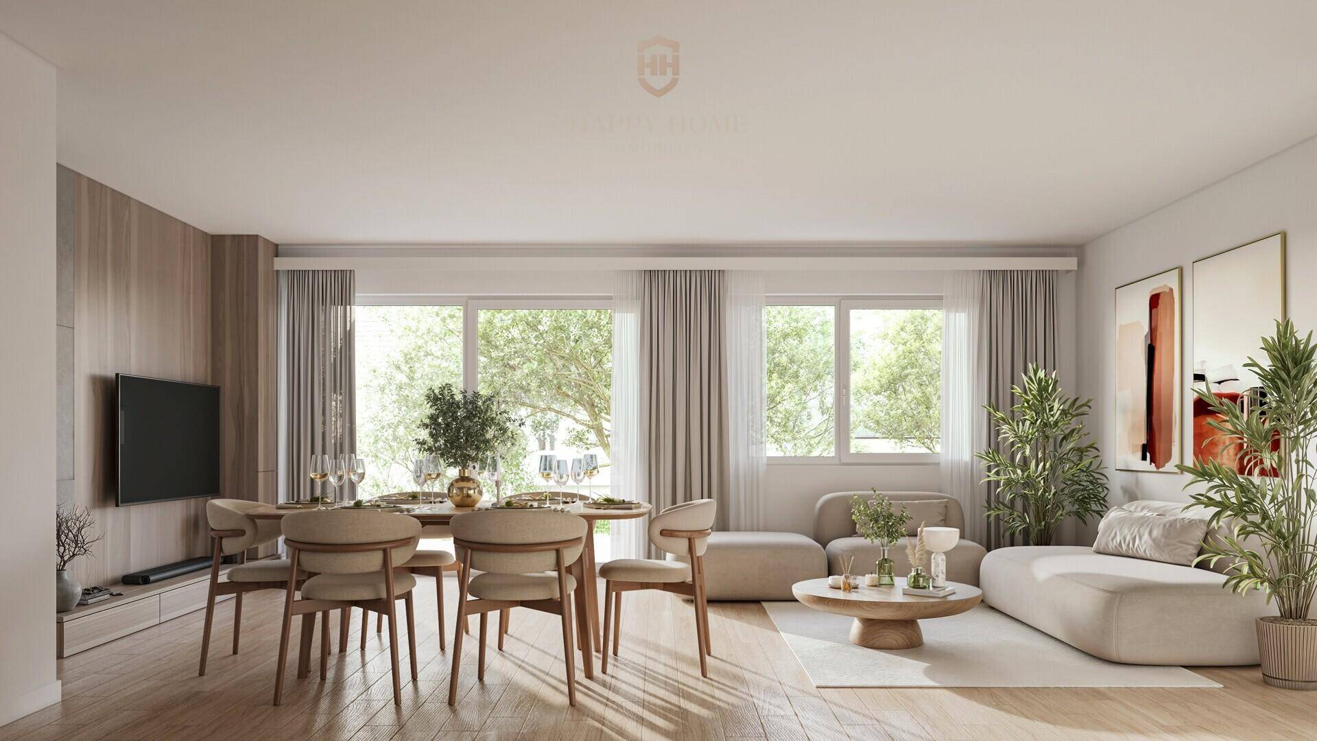Ansicht Gartenwohnung Wohnen-Essen