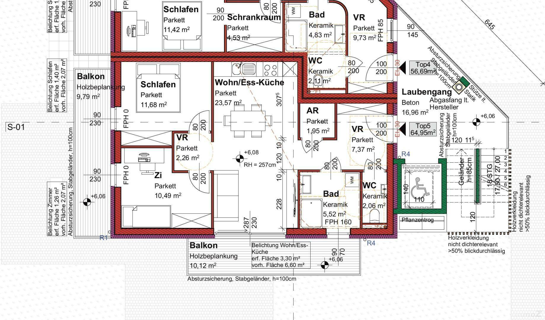 EP Grundriss - 2. und 3. Etage 3-Zimmer-Whg