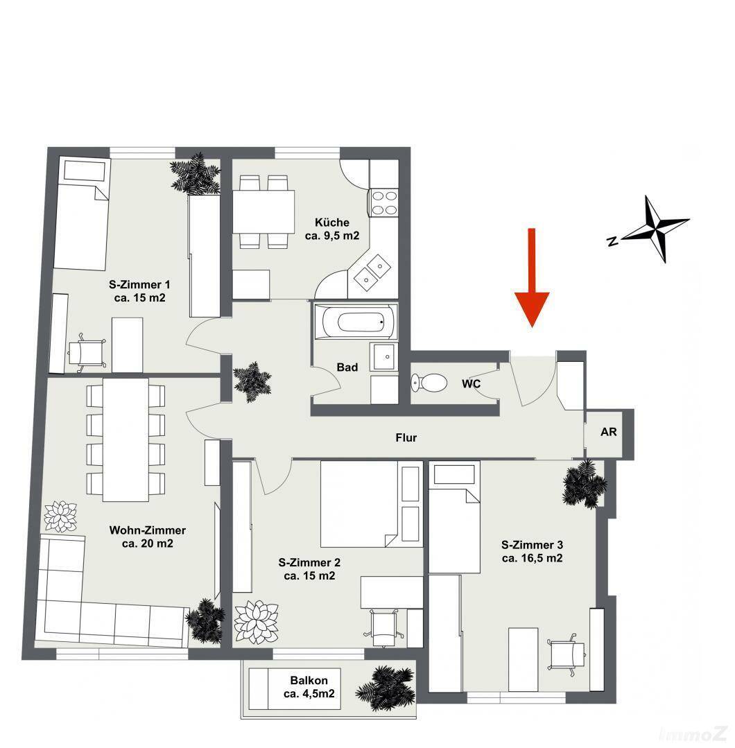 schematischer Grundriss