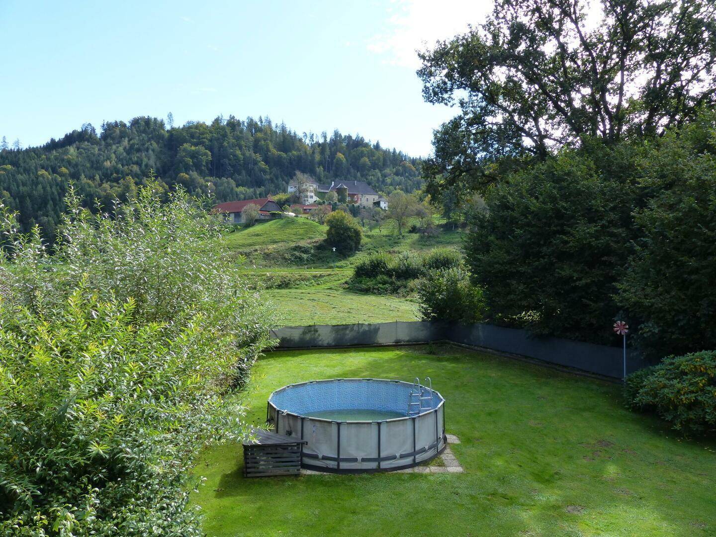 Ausblick vom Balkon - Garten