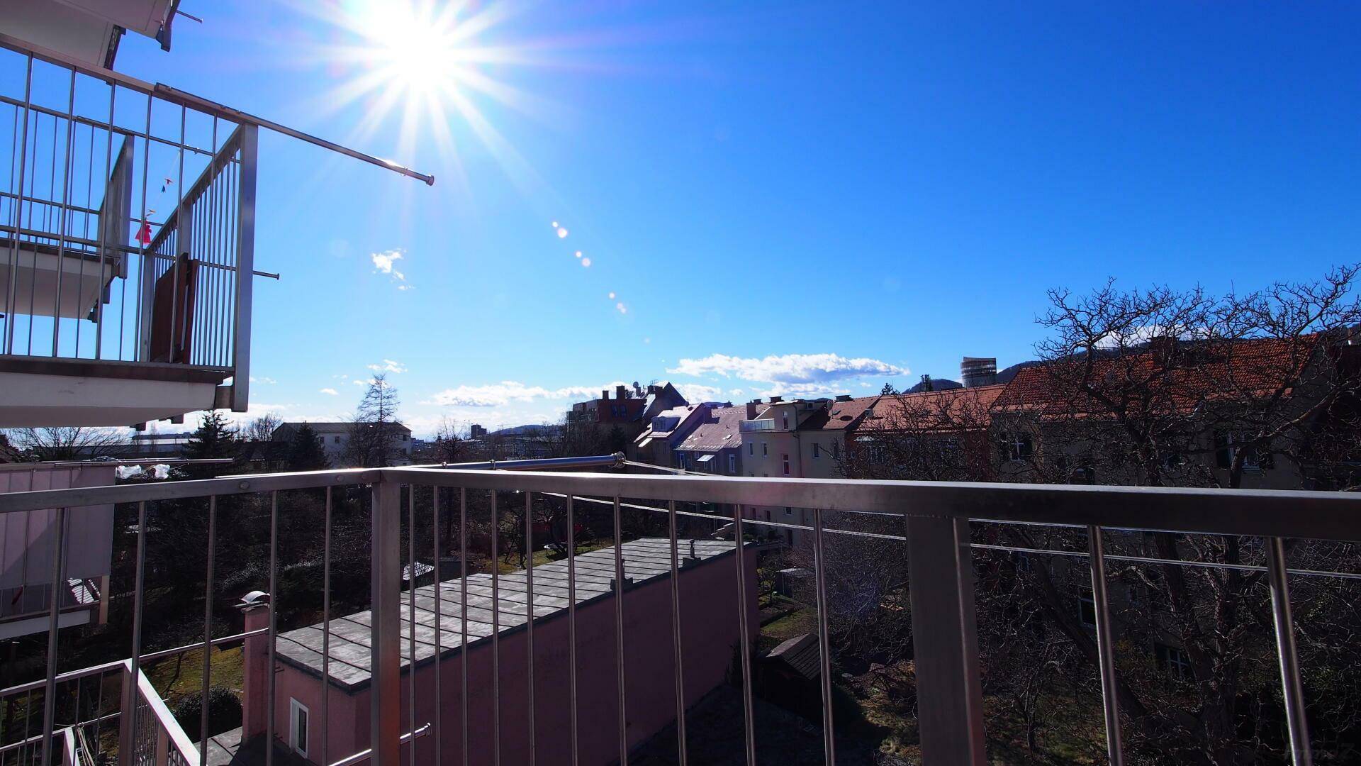 Aussicht Balkon südseitig