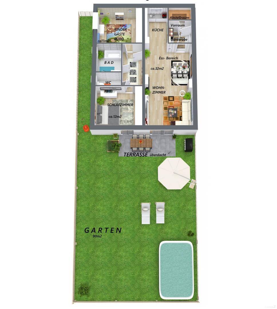 3D Floor Plan beschr