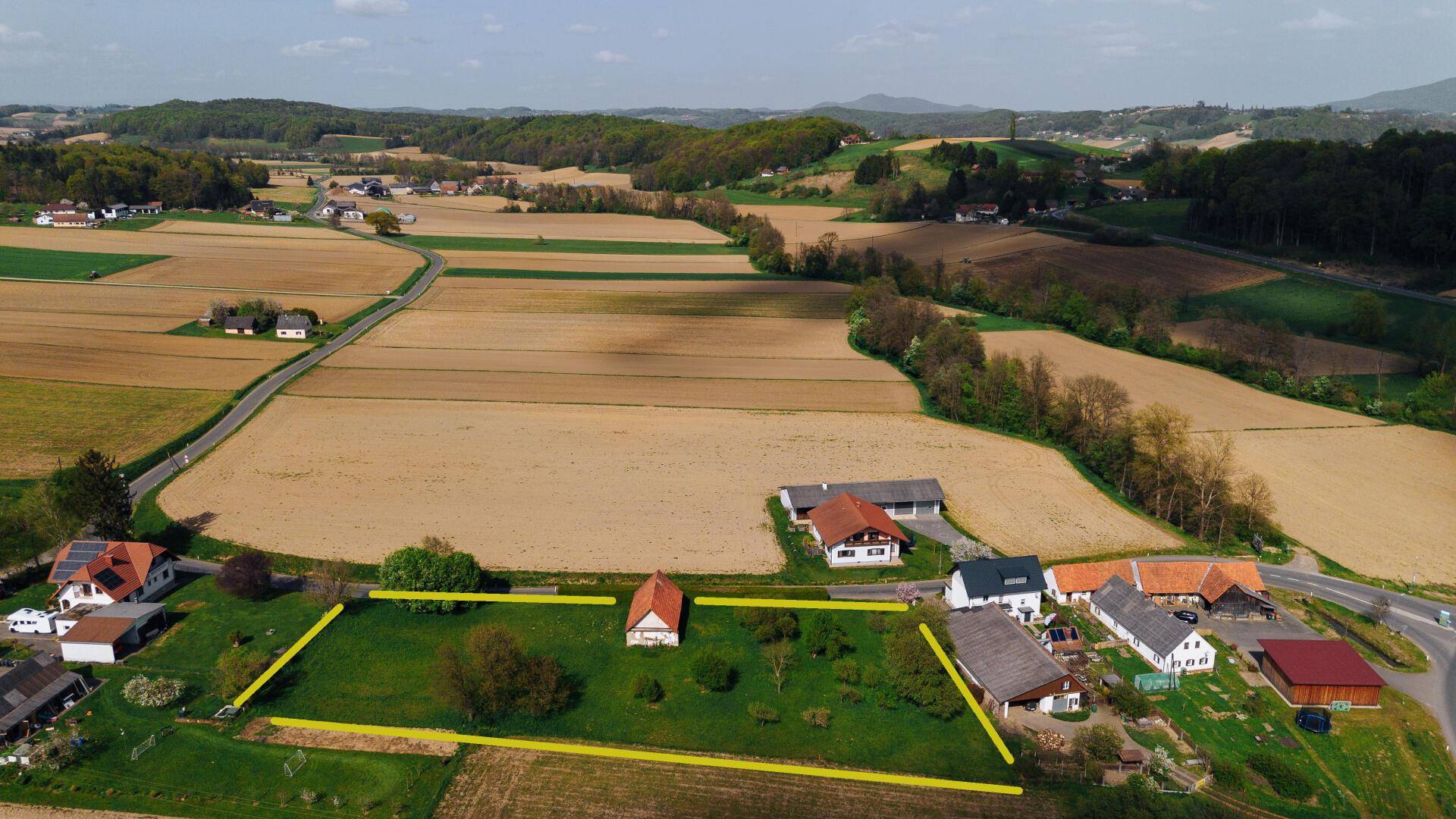 Grundstück von oben
