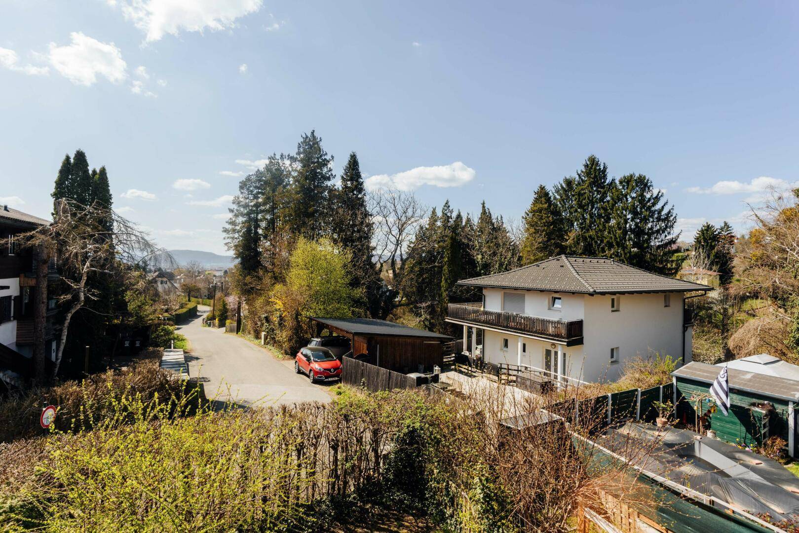 Ausblick vom Balkon
