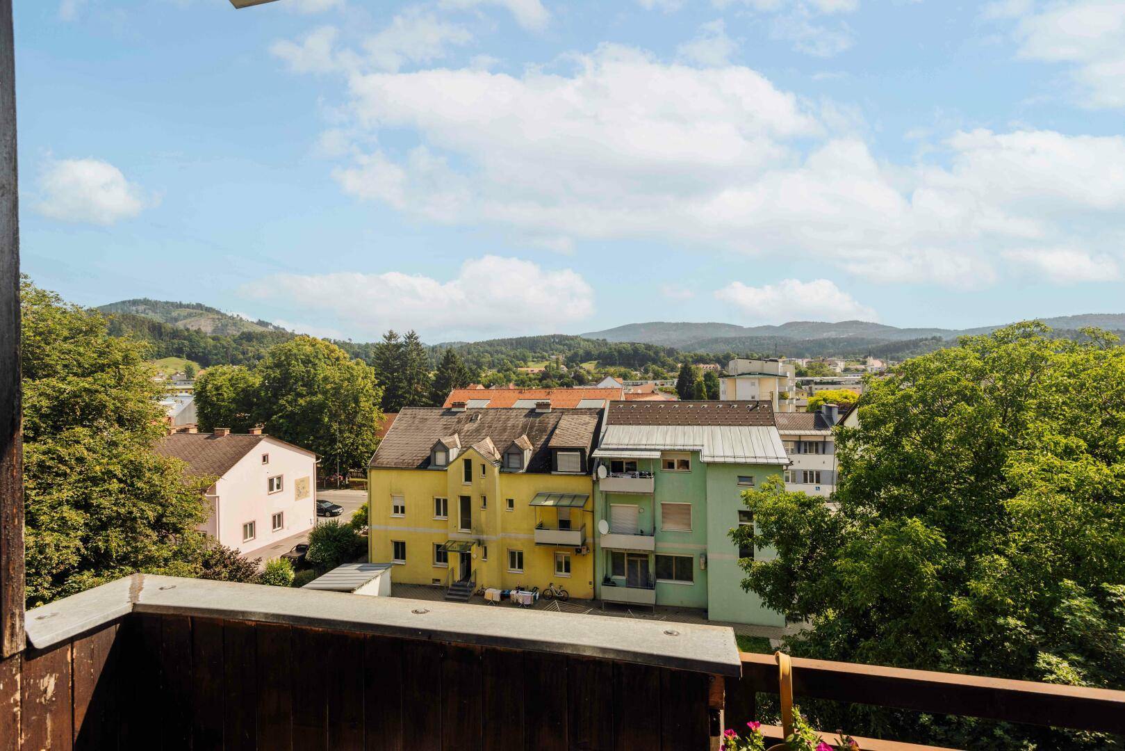 Ausblick vom Balkon