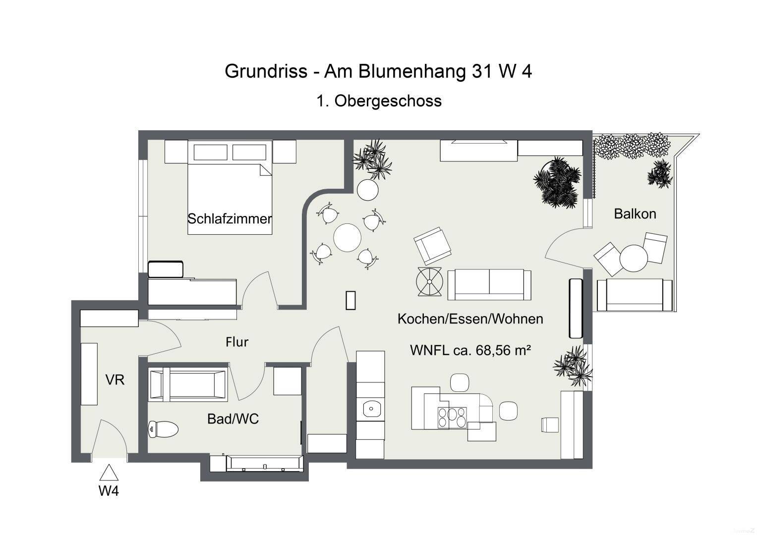 Grundriss Am Blumenhang 31 W 4