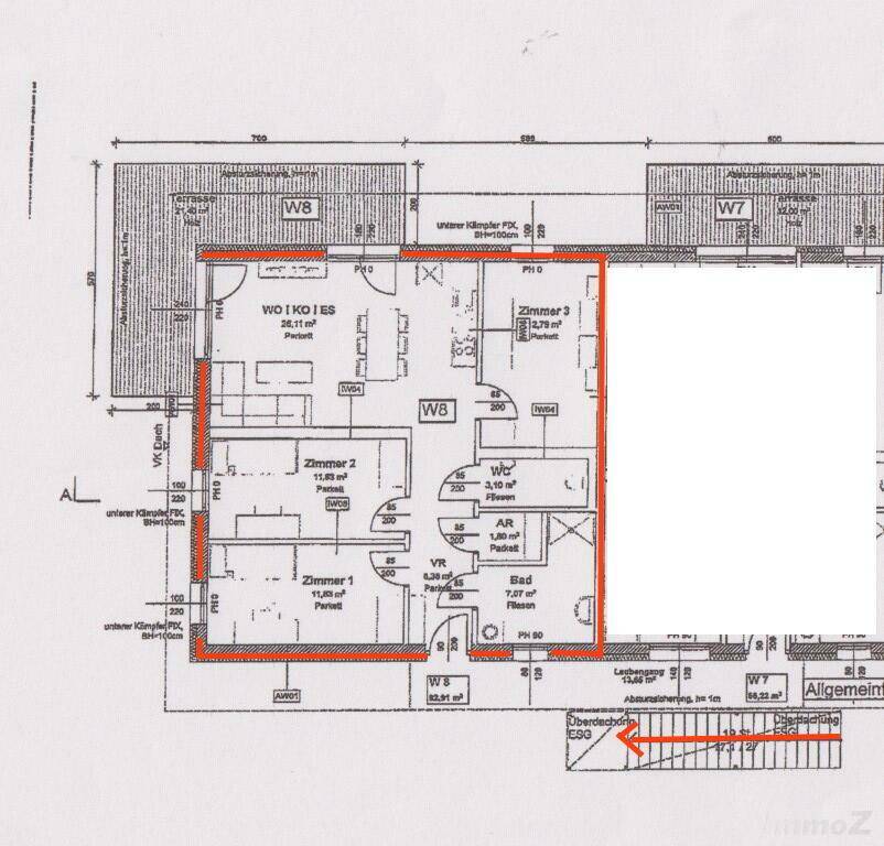 Grundriss Wohnung