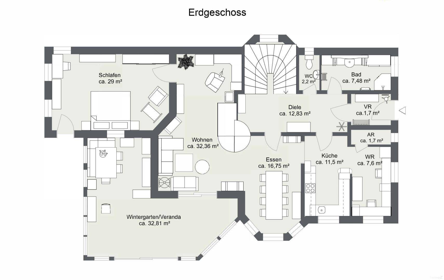 Grundriss Erdgeschoss