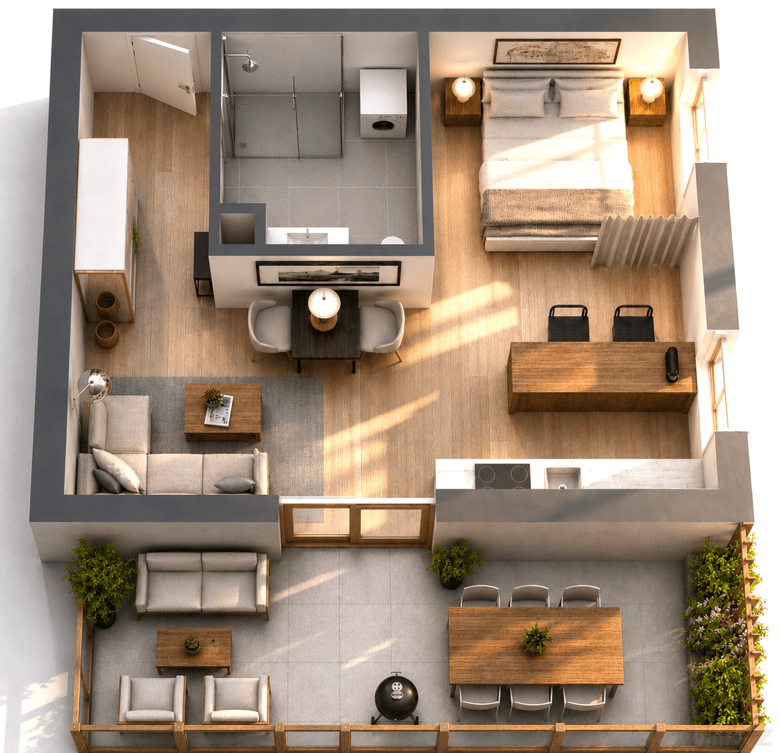 Grundriss Mitte