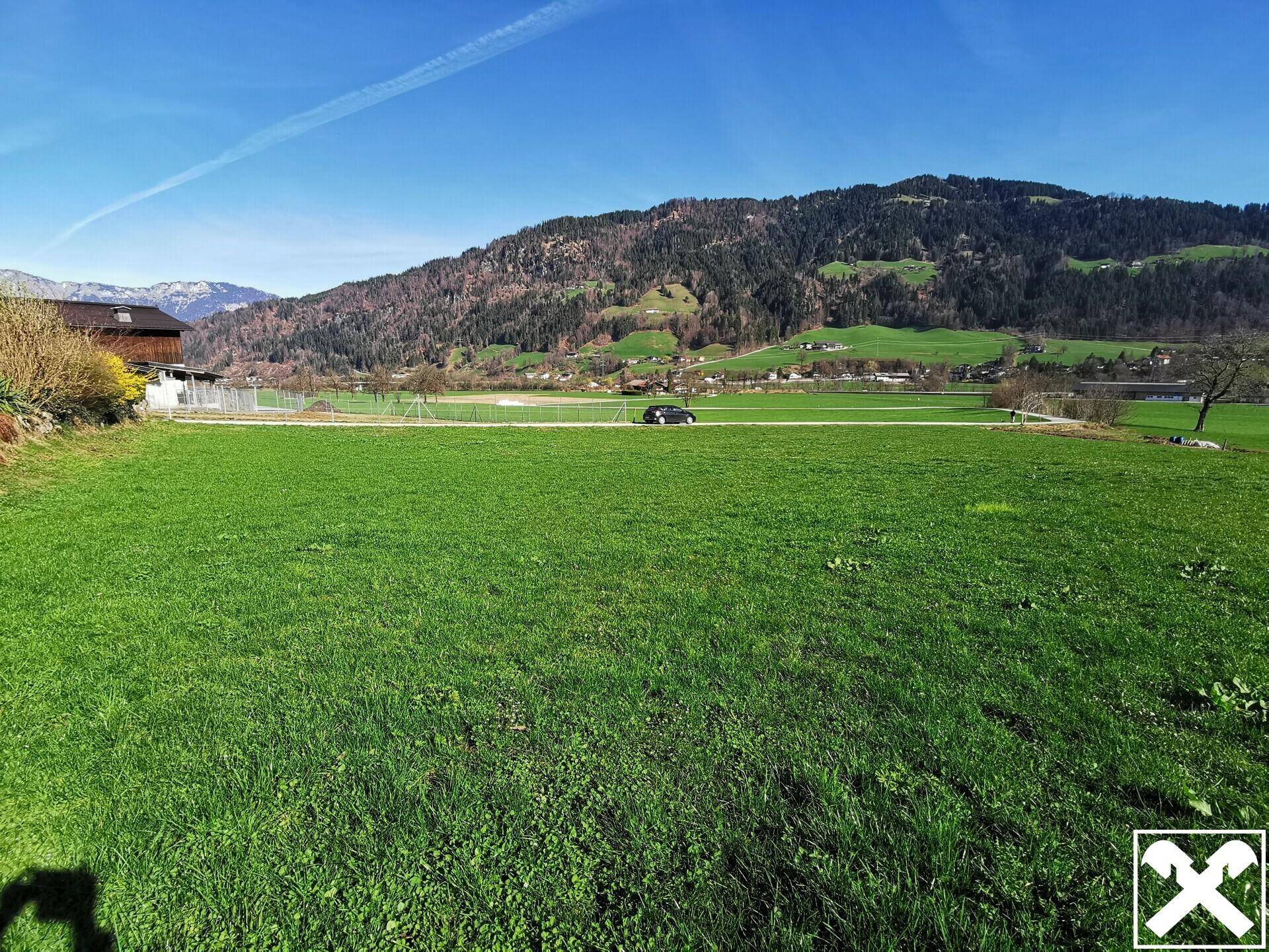 Grundstück mit Blick Richtung Süden