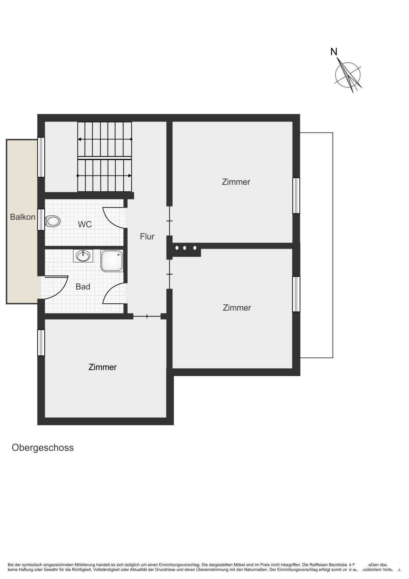 Grundriss Obergeschoss