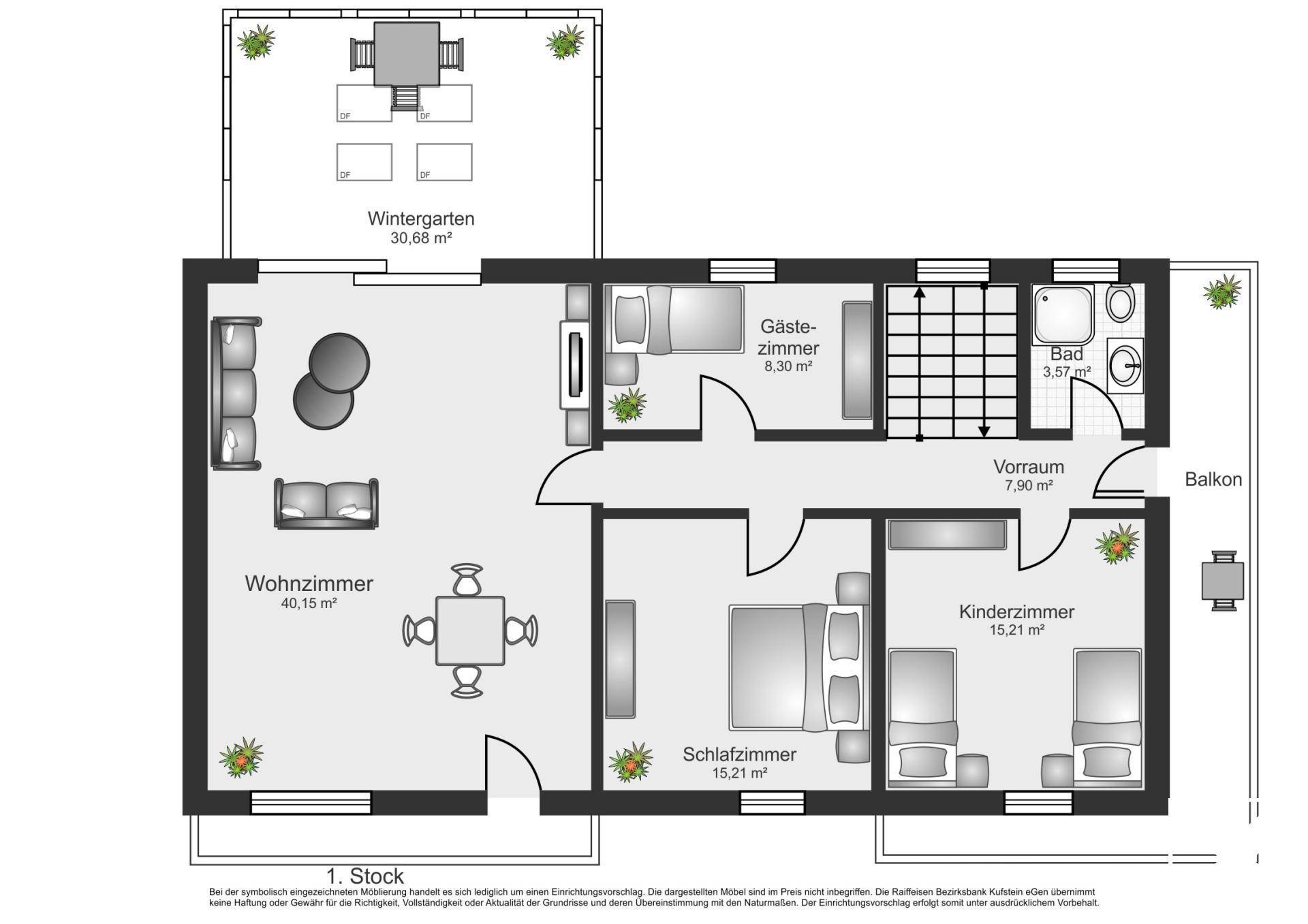 Grundriss 1. Stock