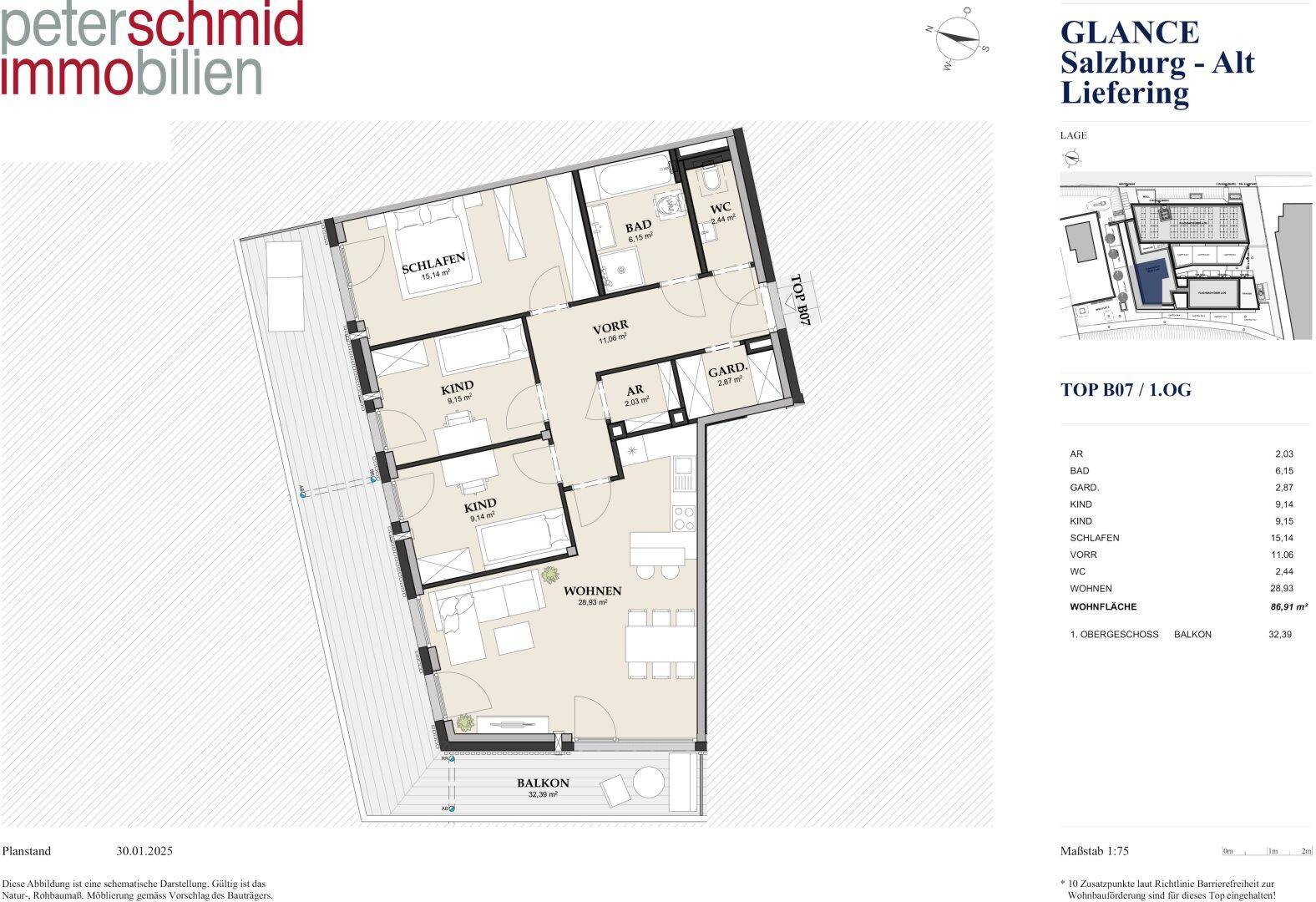 PROVISIONSFREI - NEUBAU 4 Zimmer Wohnung in Salzburg Stadt Alt - Liefering mit großem Balkon 32 m², Tiefgarage und Lift! VOLLE WOHNBAUFÖRDERUNG – pohled 6