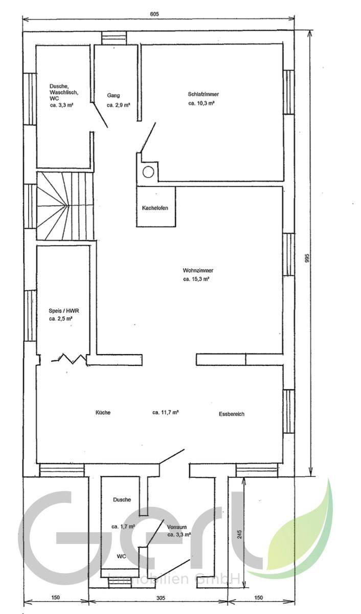 Grundriss Erdgeschoß