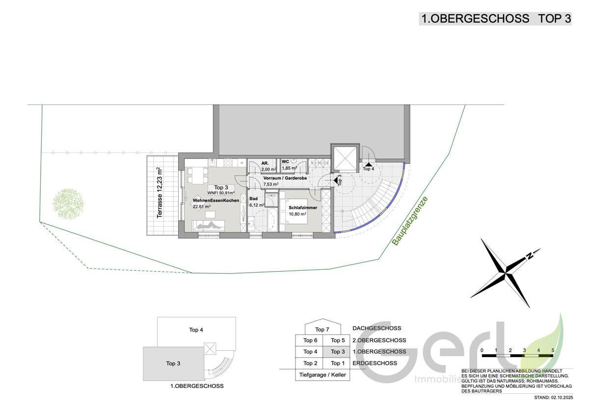 WALS SEVEN RESIDENCES Wohnen auf höchstem Niveau!2 Zimmer Terrassenwohnung im Süden von Salzburg – pohled 5