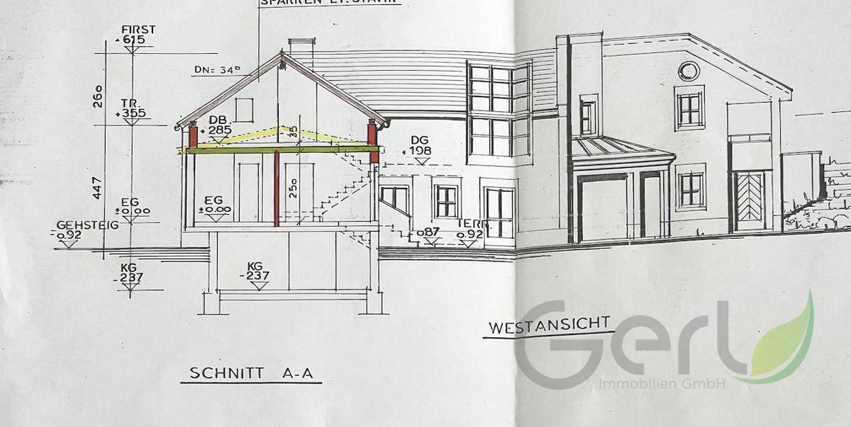 Westansicht Schnitt-A