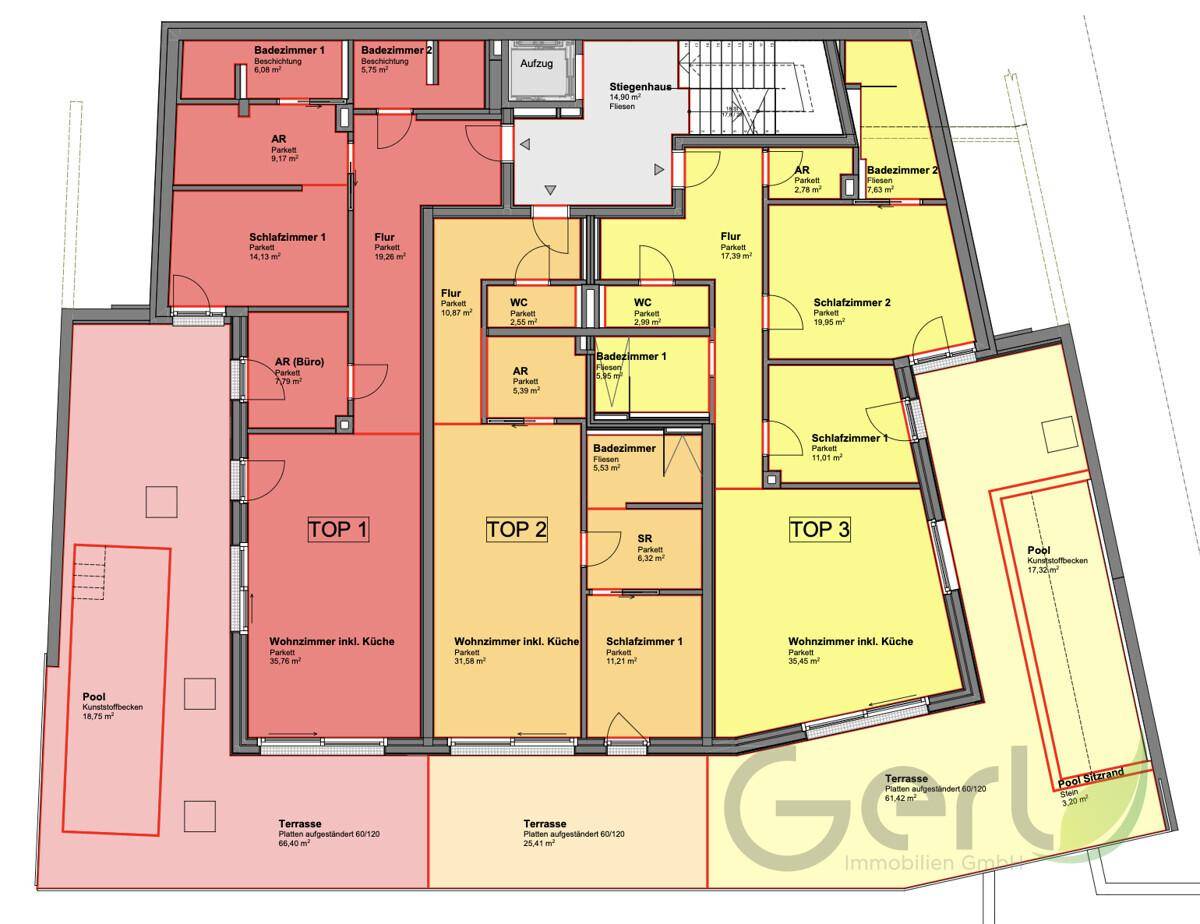 Grundriss 1. Obergeschoß