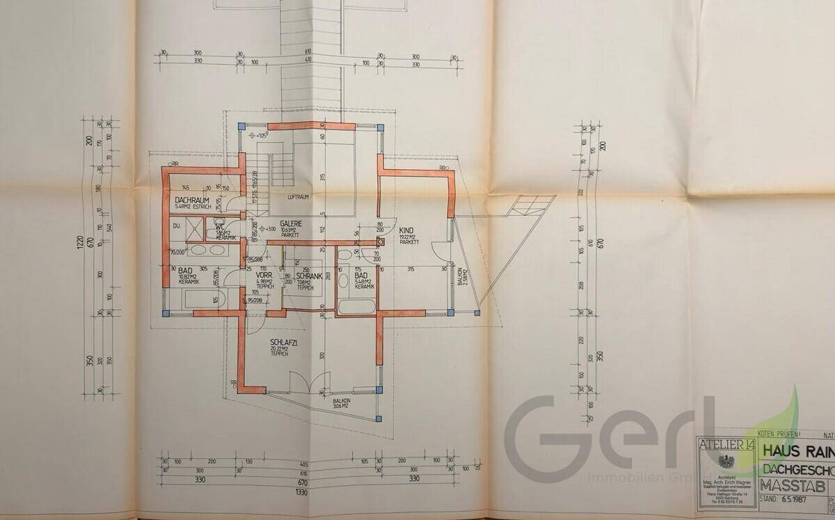 Grundriss Dachgeschoss