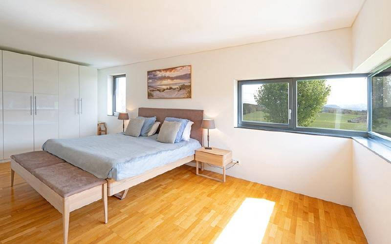 Poolvilla-Trumer-Seen-Schlafzimmer