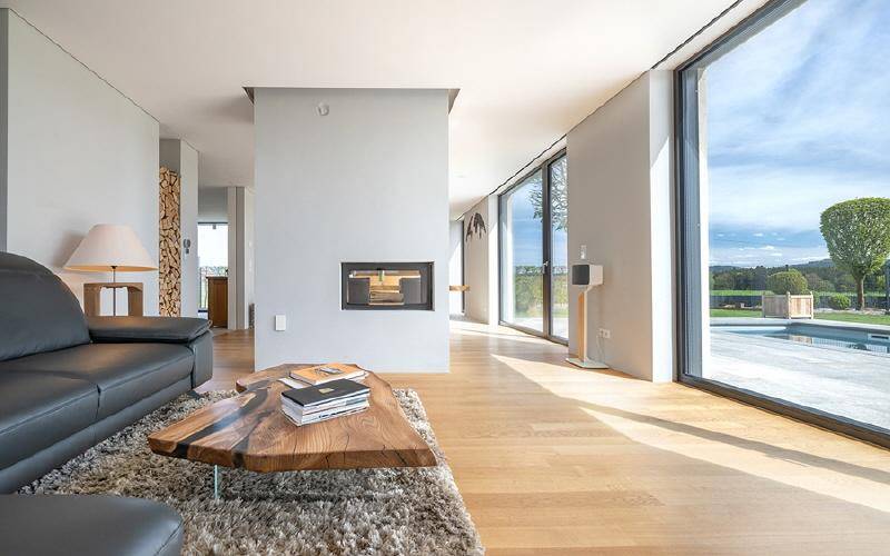 Poolvilla-Trumer-Seen-Wohnzimmer