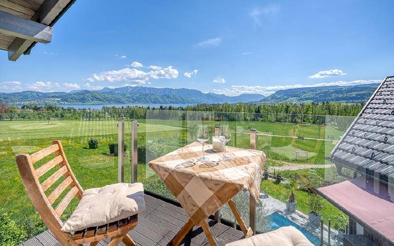 Einfamilienhaus-Attersee-Ausblick