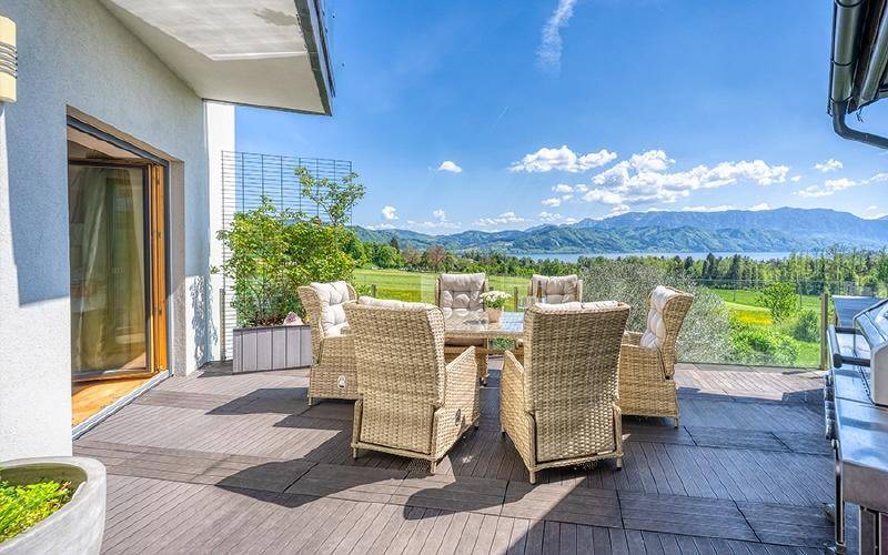 Einfamilienhaus-Attersee-Terrasse